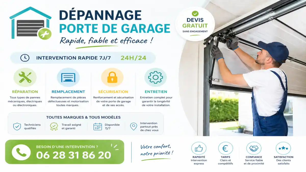 Porte de garage bloquée à Ceyreste dépannage
