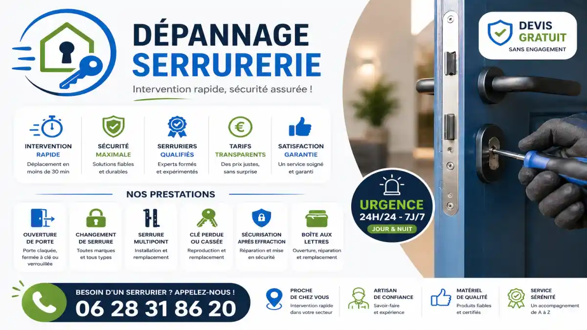 Dépannage serrurier à Marseille 13013 urgence 24h