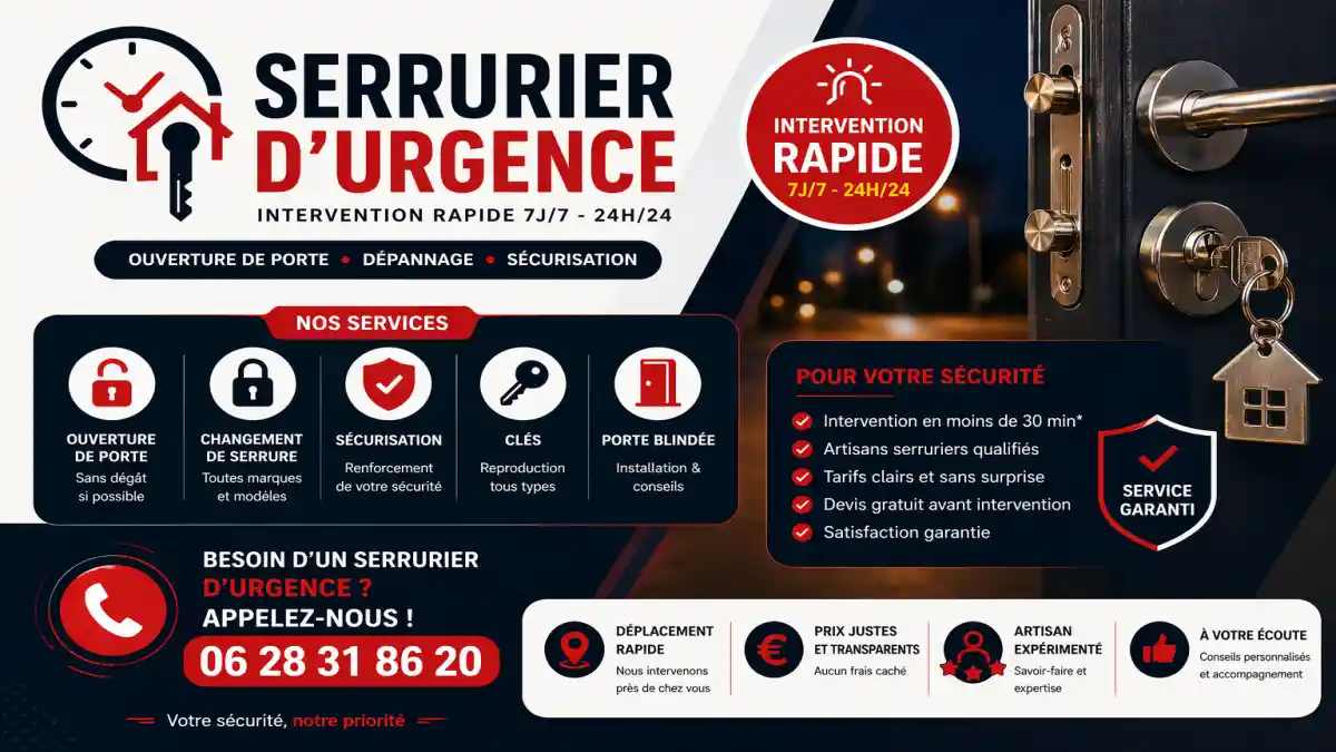 Réparation porte blindée à Marseille urgent